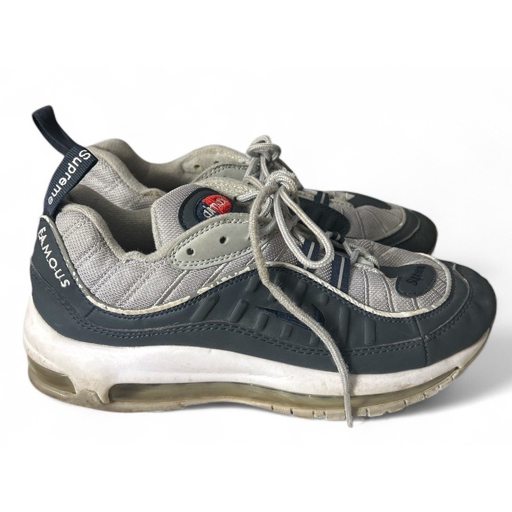 Supreme x Nike Air Max 98 Obsidian 844694-400 World Famous Sz 7 US 2018 - Picture 7 of 10